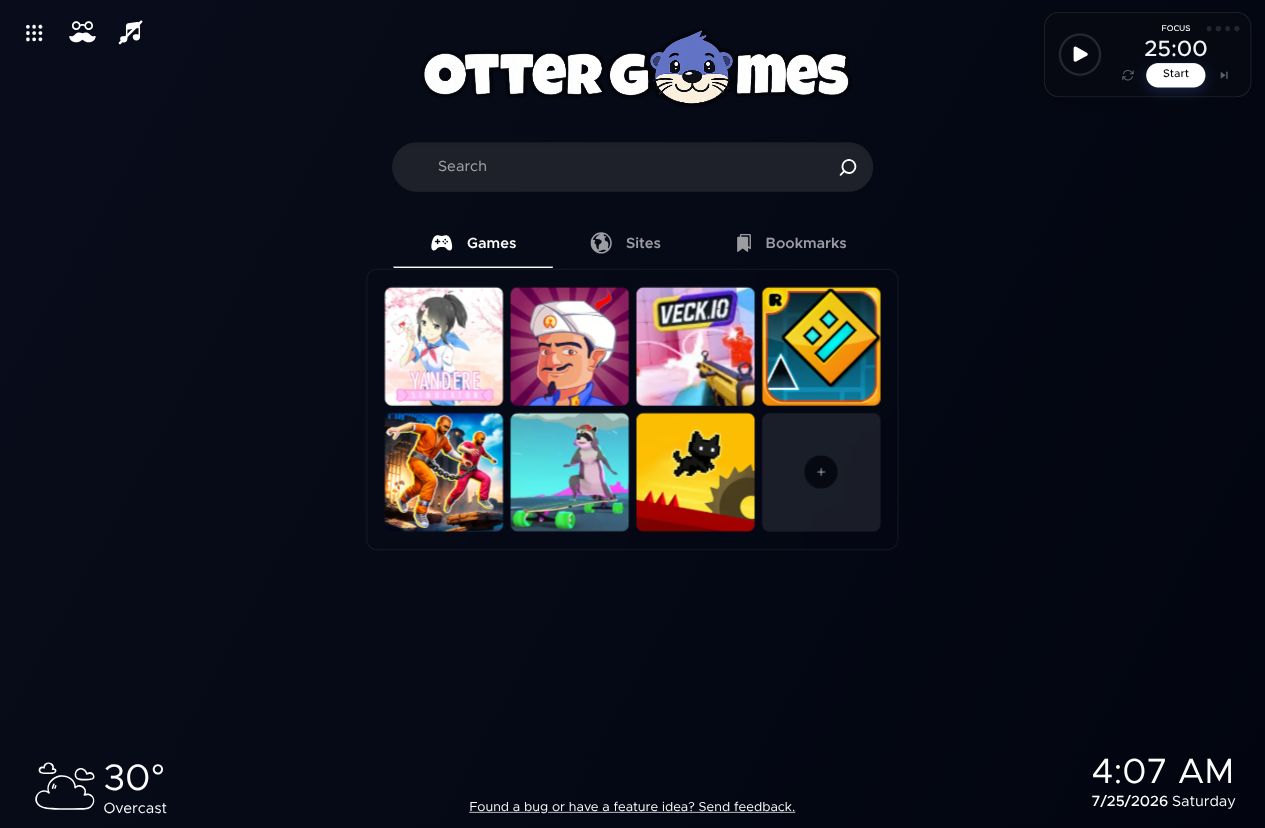 Custom New Tab Dashboard